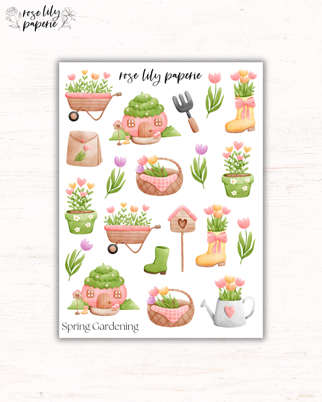 Spring Gardening Sticker Sheet