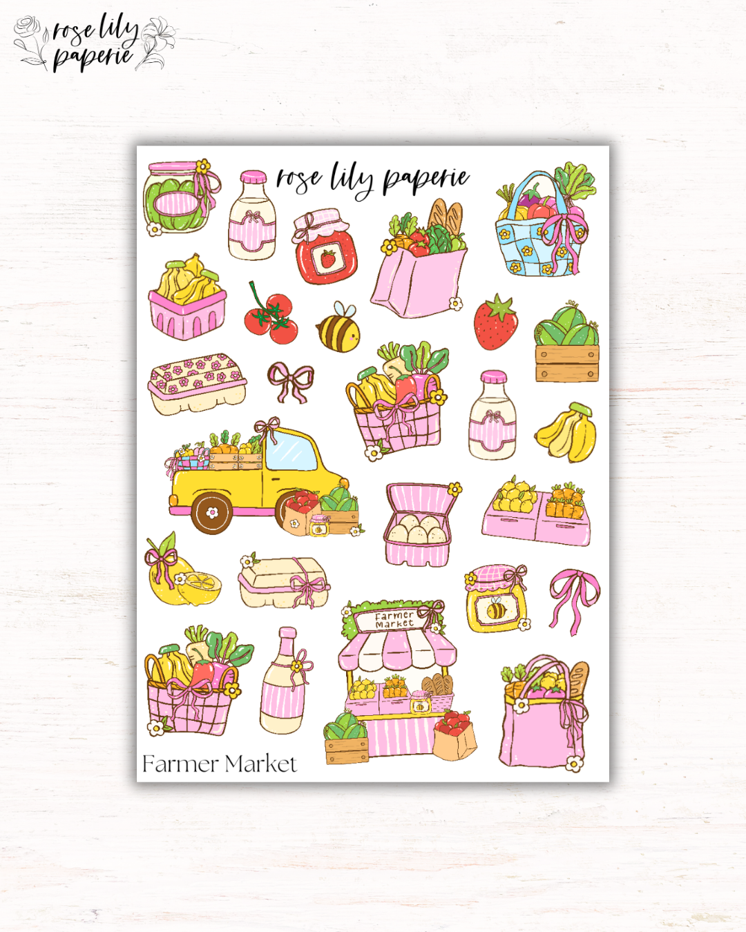 Farmer Market Sticker Sheet