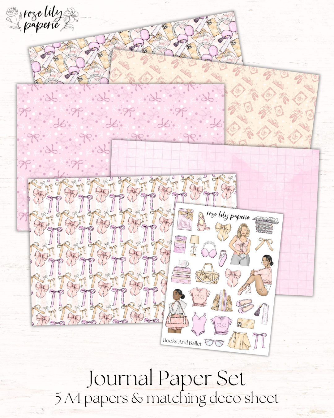 Books And Ballet Journal Set