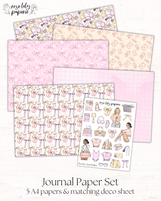 Books And Ballet Journal Set