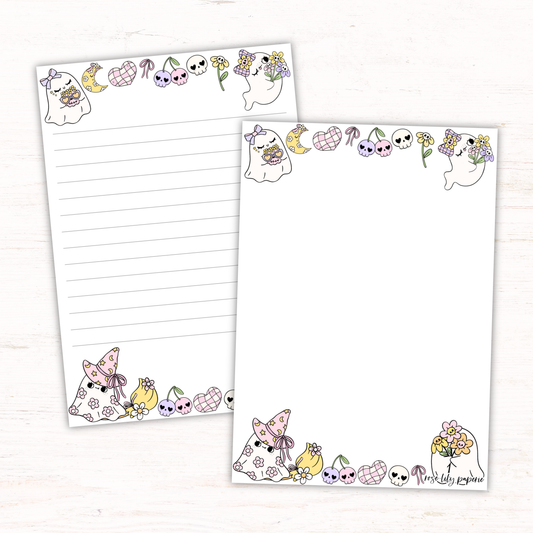 Pastel Ghosties Writing Papers