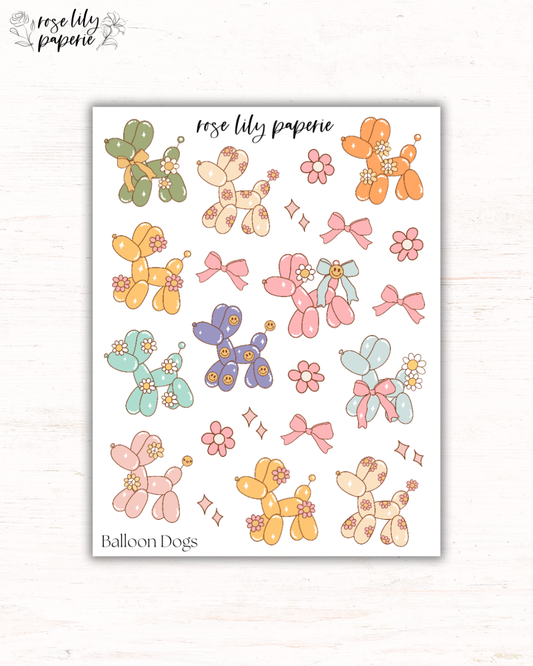 Balloon Dogs Sticker Sheet