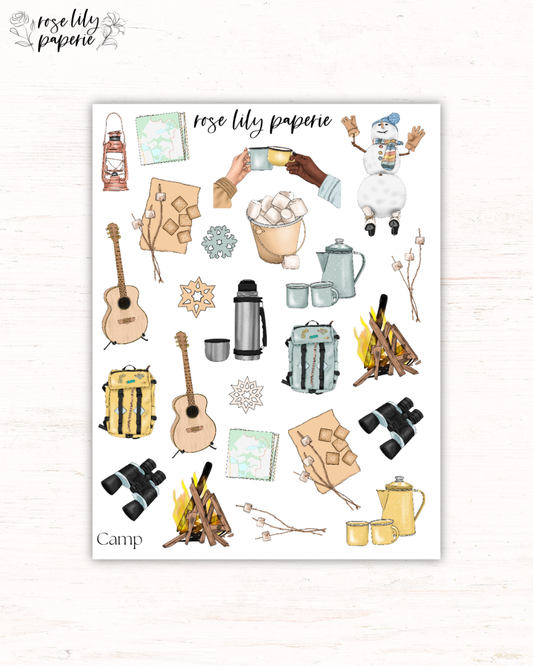 Camp Sticker Sheet