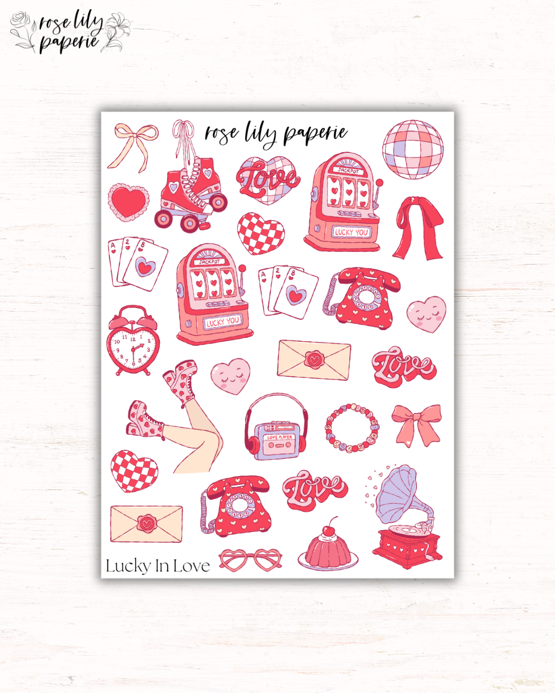 Lucky In Love Sticker Sheet