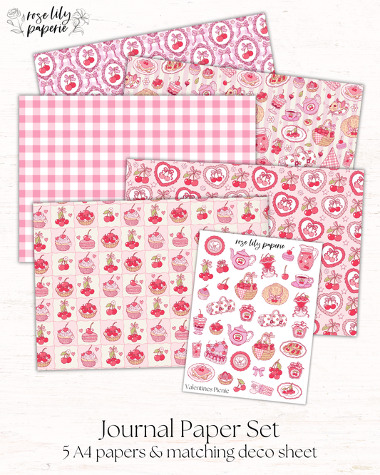 Valentines Picnic Journal Set